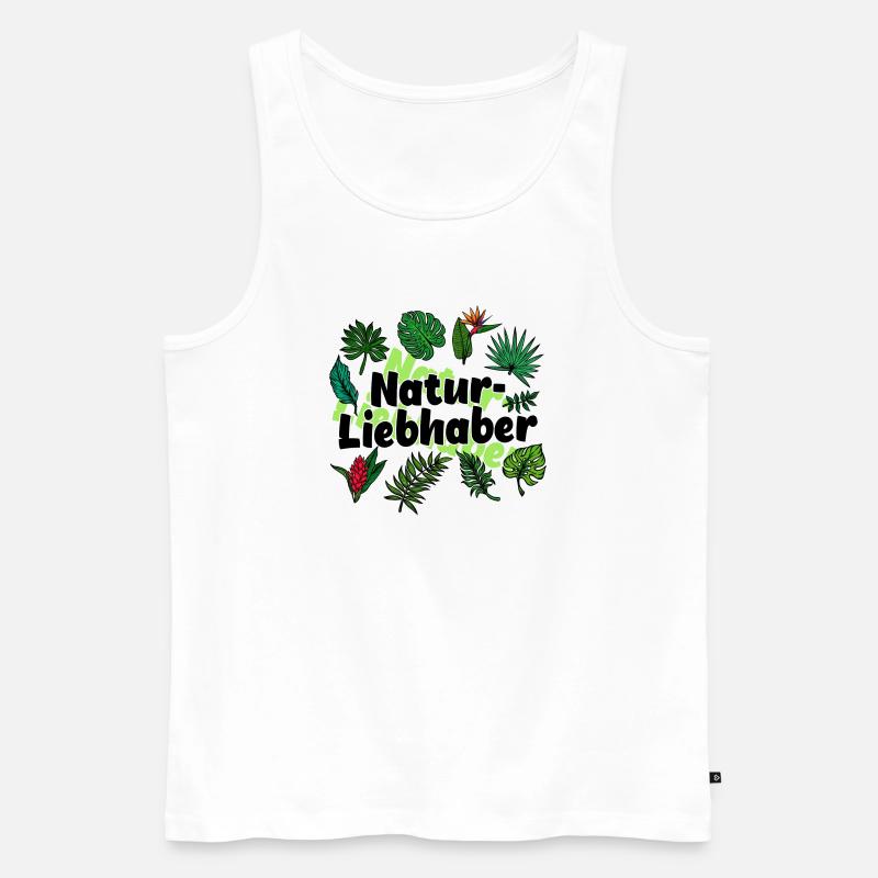 Statement Mutter Natur - Männer Premium Bio Tank Top - Weiß