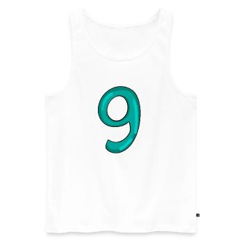 9 - Débardeur bio Premium Homme - blanc - Devant - Michal (187cm)