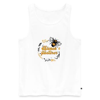 Imker Bienenflüsterer Geschenk Frühling - Männer Premium Bio Tank Top - Weiß - Vorne - Michal (187cm)
