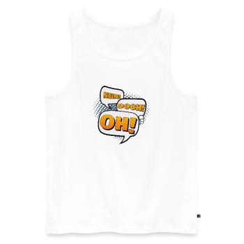 Nein! Doch! Oh! - Männer Premium Bio Tank Top - Weiß - Vorne - Michal (187cm)
