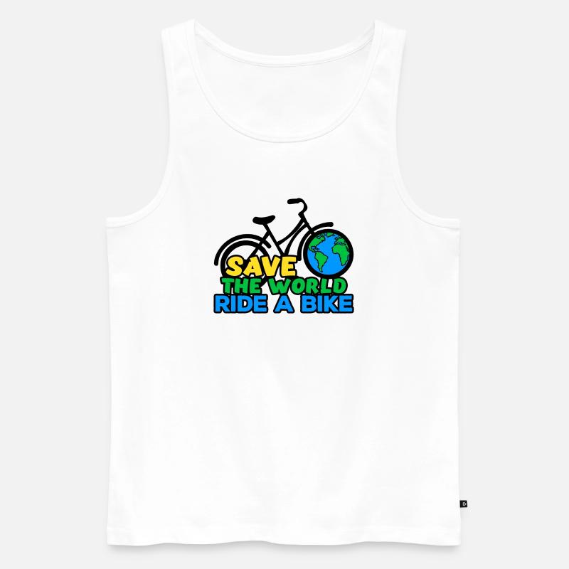Umwelt Mutter Erde Statement Umweltschutz - Männer Premium Bio Tank Top - Weiß