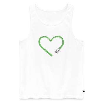 Heart Sheep I Sheep Comic - Men's Premium Organic Tank Top - white - Front - Michal (187cm)