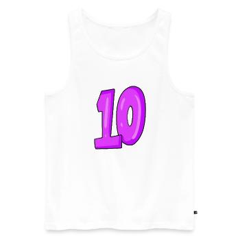 10 - Débardeur bio Premium Homme - blanc - Devant - Michal (187cm)