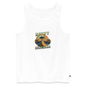 Hurghada egypt design - Men's Premium Organic Tank Top - white - Front - AI Model Male 178 light (178cm)