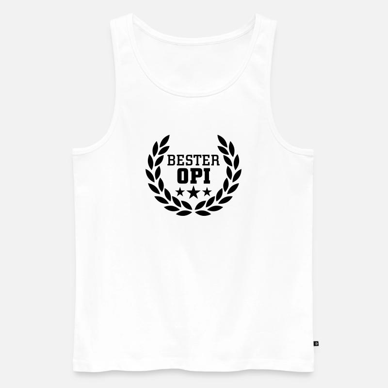 Bester Opi - Männer Premium Bio Tank Top - Weiß