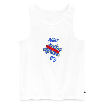 Allier - Débardeur bio Premium Homme - blanc - Devant - Michal (187cm)