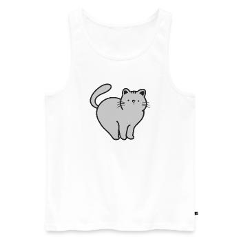Chats Chats - Débardeur bio Premium Homme - blanc - Devant - AI Model Male 178 light (178cm)