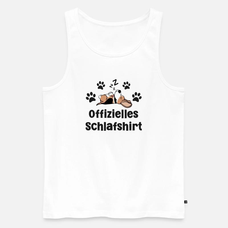 Hund Beagle - Männer Premium Bio Tank Top - Weiß