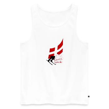Savoie - Männer Premium Bio Tank Top - Weiß - Vorne - AI Model Male 178 light (178cm)