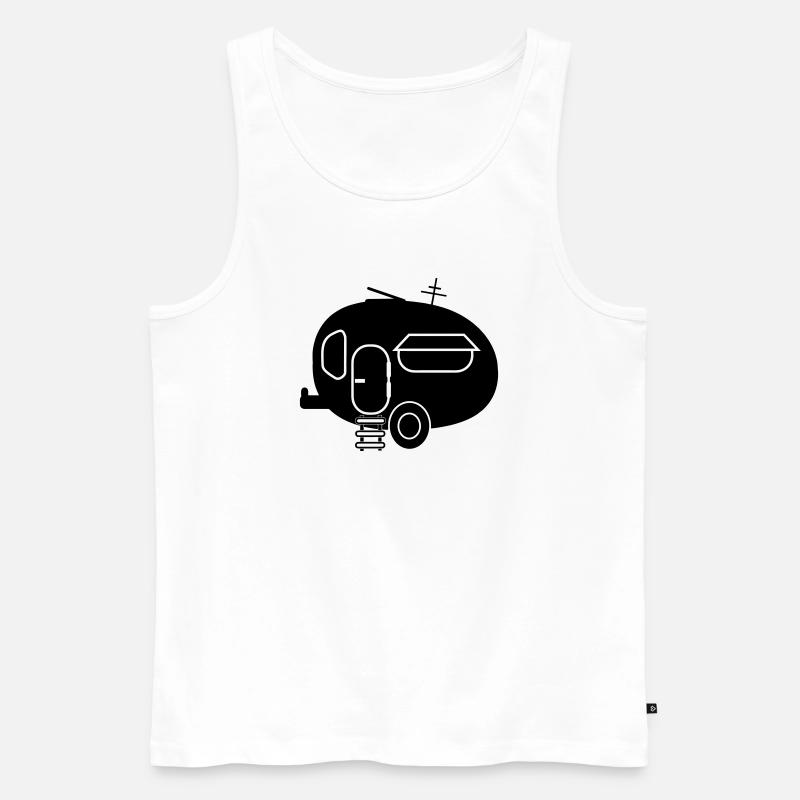 Karawane - Männer Premium Bio Tank Top - Weiß