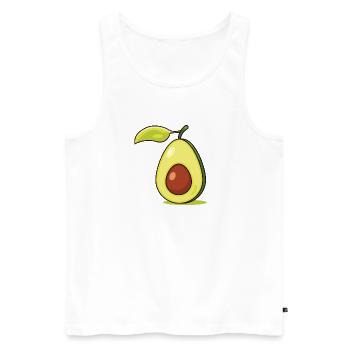 Avocado - Men's Premium Organic Tank Top - white - Front - Michal (187cm)
