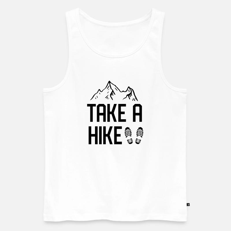 Machen Sie eine Wanderung - Männer Premium Bio Tank Top - Weiß
