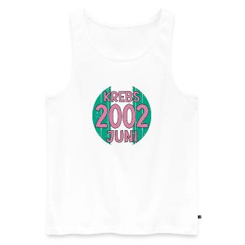 Sternzeichen Krebs Geburtstag Juni 2002 - Männer Premium Bio Tank Top - Weiß - Vorne - Michal (187cm)