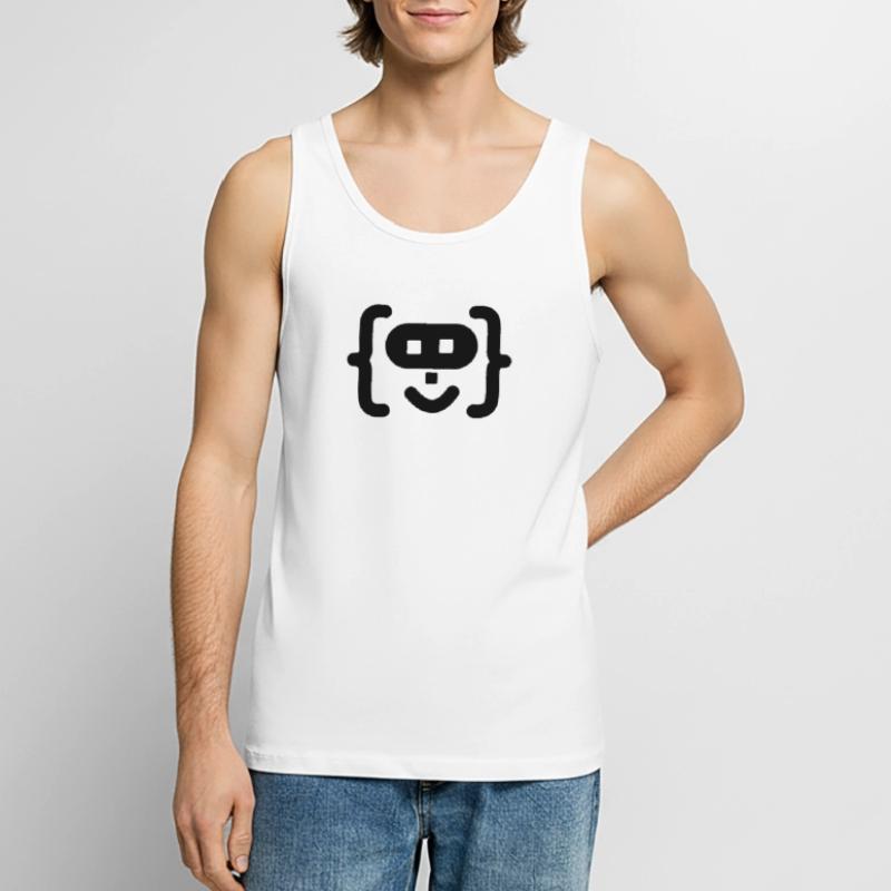 Logo du code du programmeur hacker Débardeur bio Premium Homme