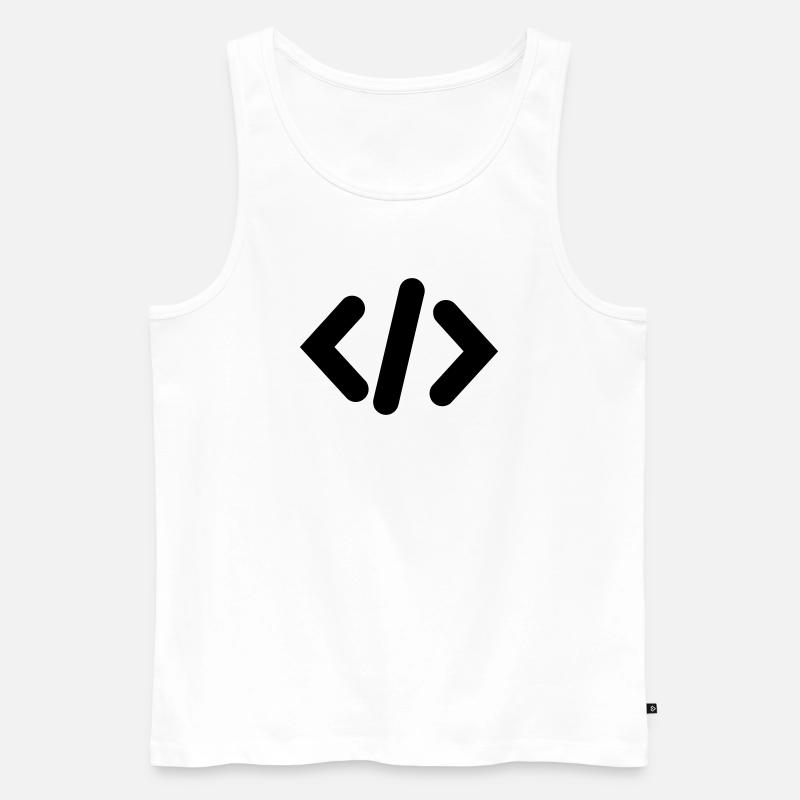 Code du programmeur - Débardeur bio Premium Homme - blanc