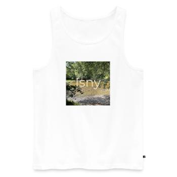 J.H - Männer Premium Bio Tank Top - Weiß - Vorne - Michal (187cm)