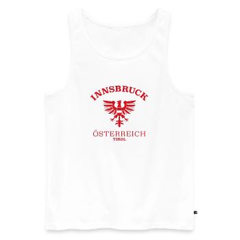 INNSBRUCK Österreich Autriche - Débardeur bio Premium Homme - blanc - Devant - Michal (187cm)