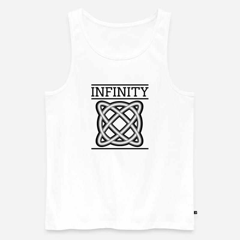 Infinity - Männer Premium Bio Tank Top - Weiß
