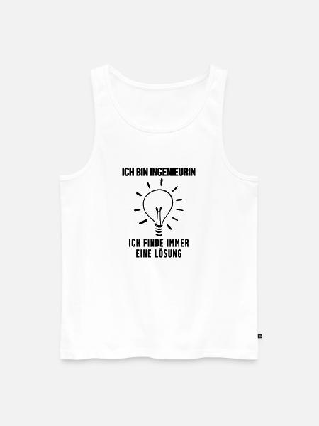 Ingenieurin Beruf Ausbildung - Männer Premium Bio Tank Top - Weiß