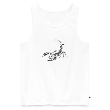 Scorpio Symbol Illustration Graphic Icon Sketches - Men's Premium Organic Tank Top - white - Front - Michal (187cm)