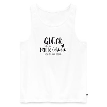 Ratte Rattenmama Ratten Haustier Nagetier Geschenk - Männer Premium Bio Tank Top - Weiß - Vorne - Michal (187cm)