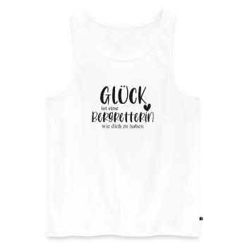 Bergretterin Berg Klettern Berg Geschenk - Männer Premium Bio Tank Top - Weiß - Vorne - Michal (187cm)