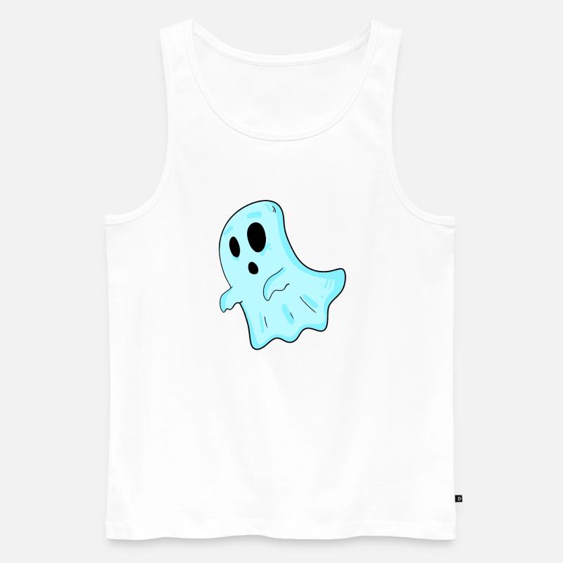 Geist - Männer Premium Bio Tank Top - Weiß