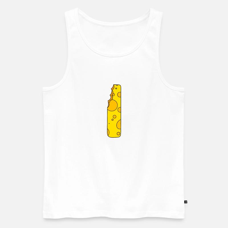 Buchstabe I - Männer Premium Bio Tank Top - Weiß