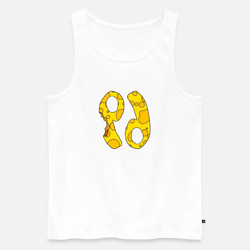 Sternzeichen Krebs - Männer Premium Bio Tank Top - Weiß