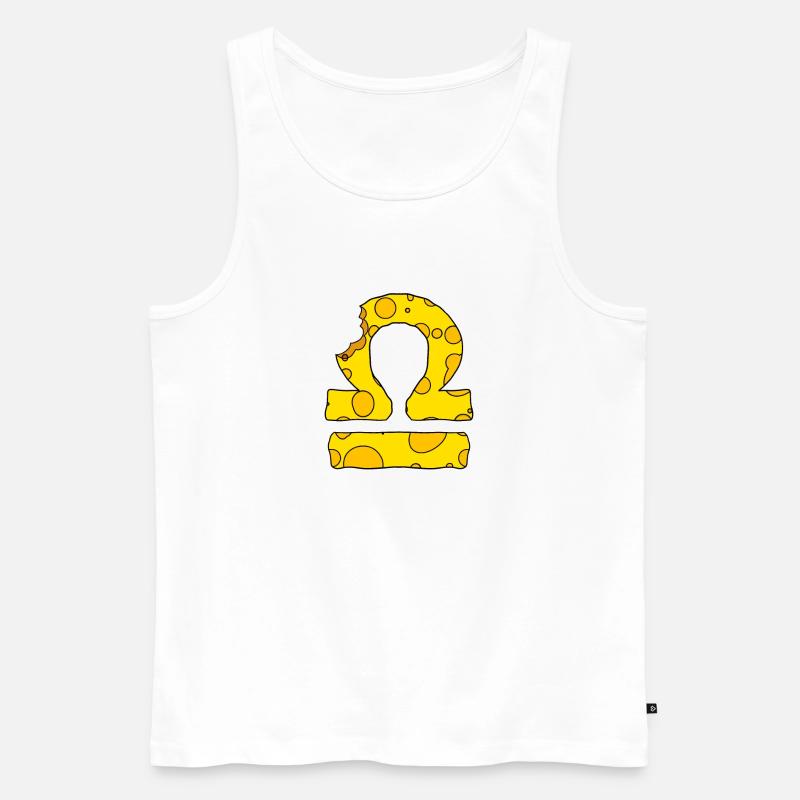 Zodiac Sternzeichen Waage - Männer Premium Bio Tank Top - Weiß