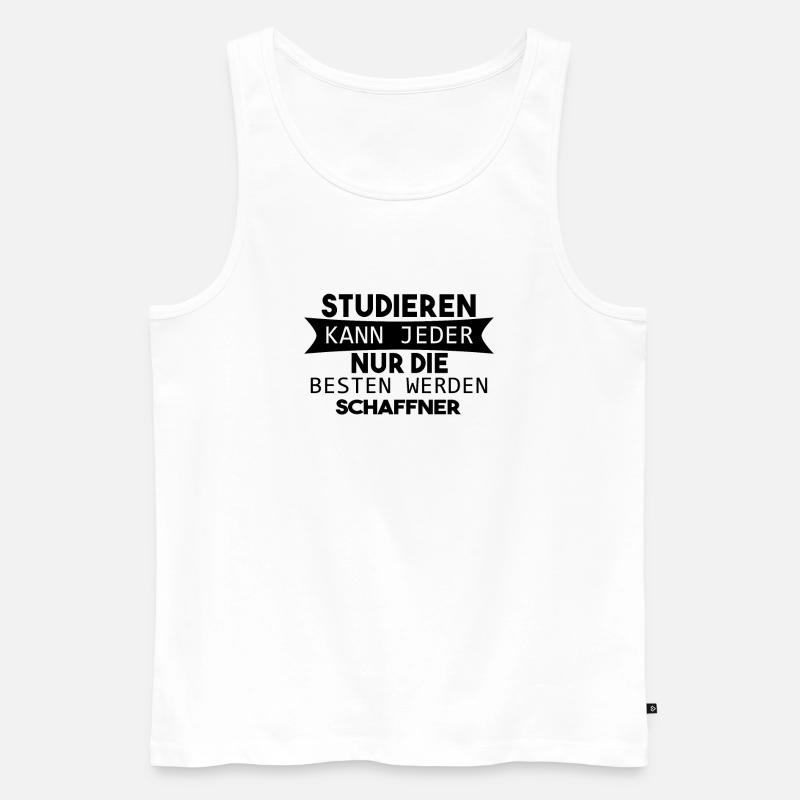 Schaffner Geschenk - Männer Premium Bio Tank Top - Weiß