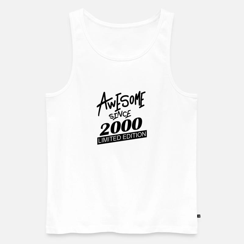 Fantastisch seit 2000 - Männer Premium Bio Tank Top - Weiß