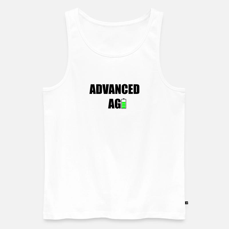 Advanced Age - Männer Premium Bio Tank Top - Weiß