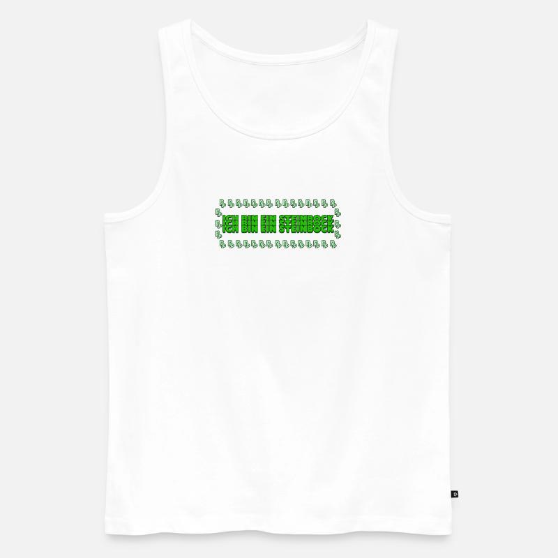 Steinbock Statement Horoskop Tierkreis Astrologie - Männer Premium Bio Tank Top - Weiß