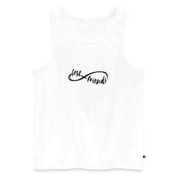 Best friends forever - Männer Premium Bio Tank Top - Weiß - Vorne - Michal (187cm)