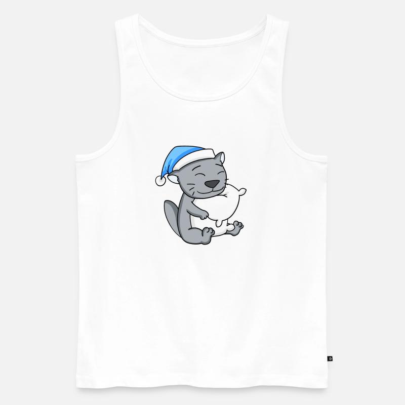 Britisch Kurzhaar - Männer Premium Bio Tank Top - Weiß