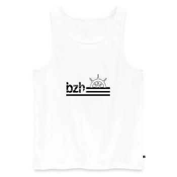 Breizh - Men's Premium Organic Tank Top - white - Front - AI Model Male 178 light (178cm)