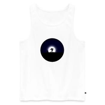 Observation de zombies à minuit - Débardeur bio Premium Homme - blanc - Devant - Michal (187cm)