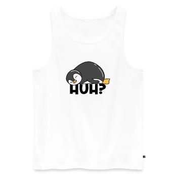 Süß Kalt Vogel Pinguin Spruch Tier Zoo - Männer Premium Bio Tank Top - Weiß - Vorne - AI Model Male 178 light (178cm)