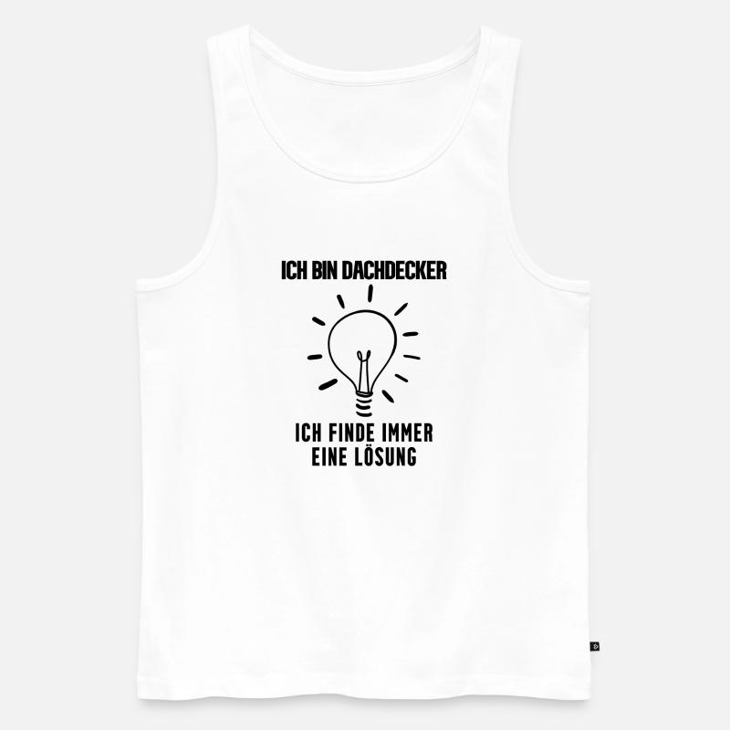 Dachdecker - Männer Premium Bio Tank Top - Weiß