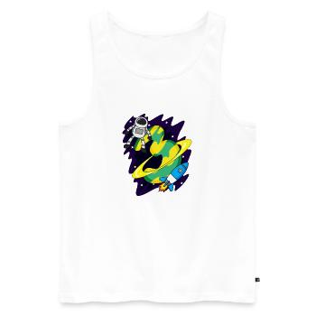 3 Jahre alt Junge Geschenk - Männer Premium Bio Tank Top - Weiß - Vorne - AI Model Male 178 light (178cm)