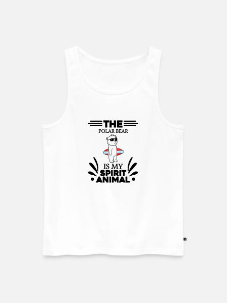 Polar Bear Polar Bear Bear - Men's Premium Organic Tank Top - white