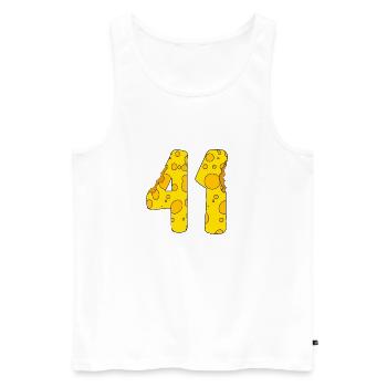 41 years old - 41st birthday gift - 1941 - Men's Premium Organic Tank Top - white - Front - Michal (187cm)