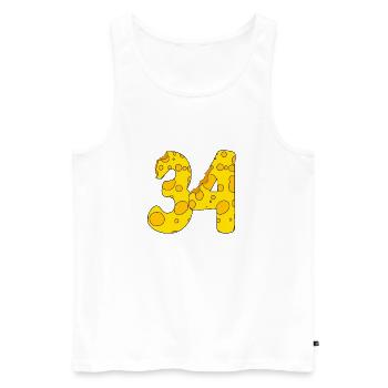 34 Jahre alt - 34. Geburtstag Geschenk - 1934 - Männer Premium Bio Tank Top - Weiß - Vorne - Michal (187cm)