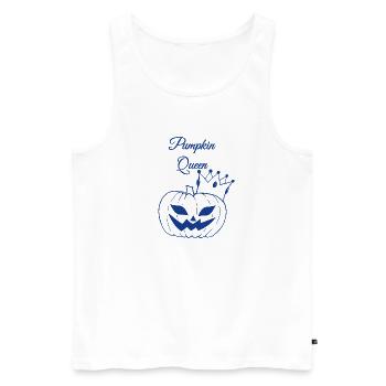 Reine de la citrouille - Débardeur bio Premium Homme - blanc - Devant - Michal (187cm)
