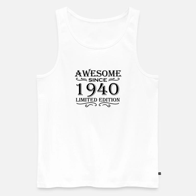1940 - Männer Premium Bio Tank Top - Weiß