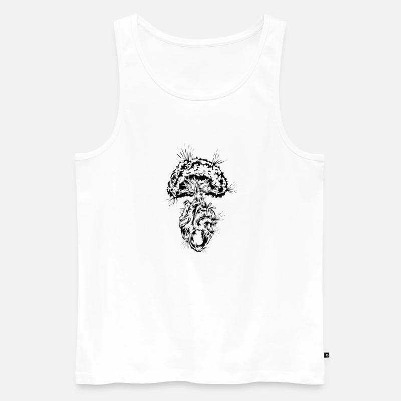 Umweltschutz Klimaschutz - Männer Premium Bio Tank Top - Weiß