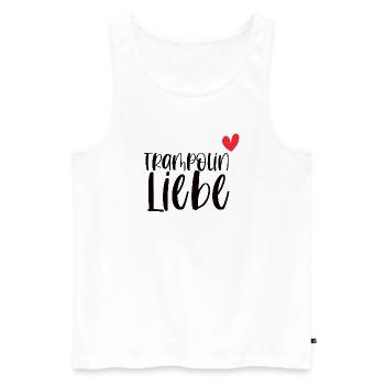 Trampolin Liebe Jumping Fitness Geschenk - Männer Premium Bio Tank Top - Weiß - Vorne - Michal (187cm)