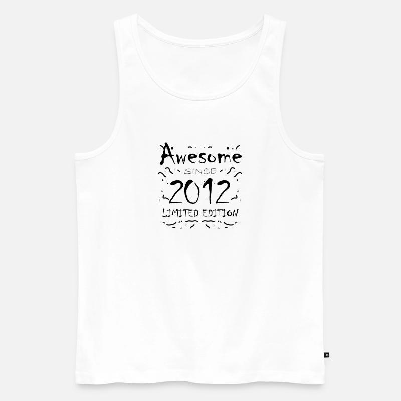2012 - Männer Premium Bio Tank Top - Weiß