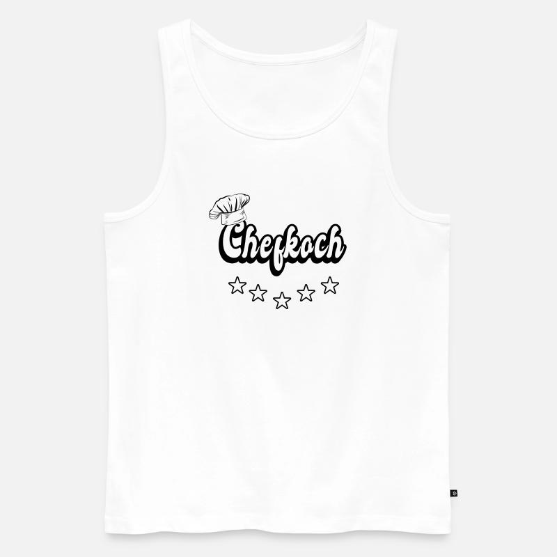 Chefkoch Design - Männer Premium Bio Tank Top - Weiß